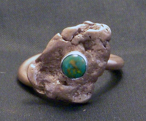 Nugget Collection - Medium Nugget Ring with Copper Band